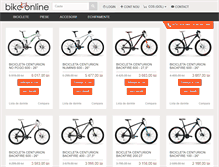 Tablet Screenshot of bike-online.ro